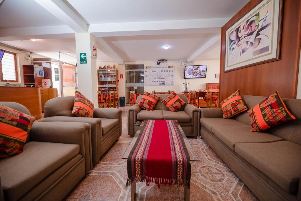 Recepción del Quechua Recoleta Hostal